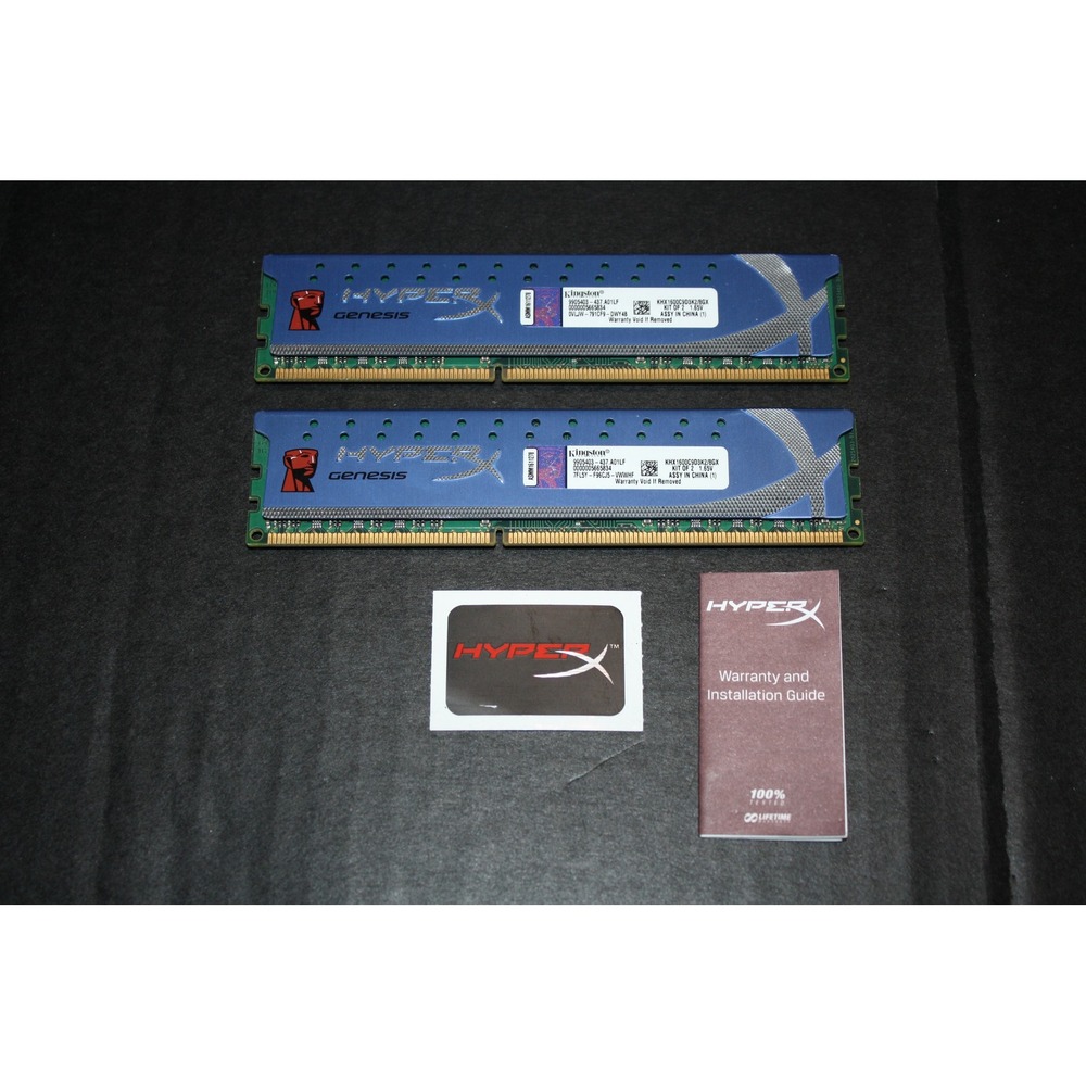 Kingston HyperX Genesis DDR3 8GB (2x4GB) 1600MHz Blue Desktop RAM | Excellent